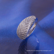 Mann Luxus Rhodium überzogener Ring